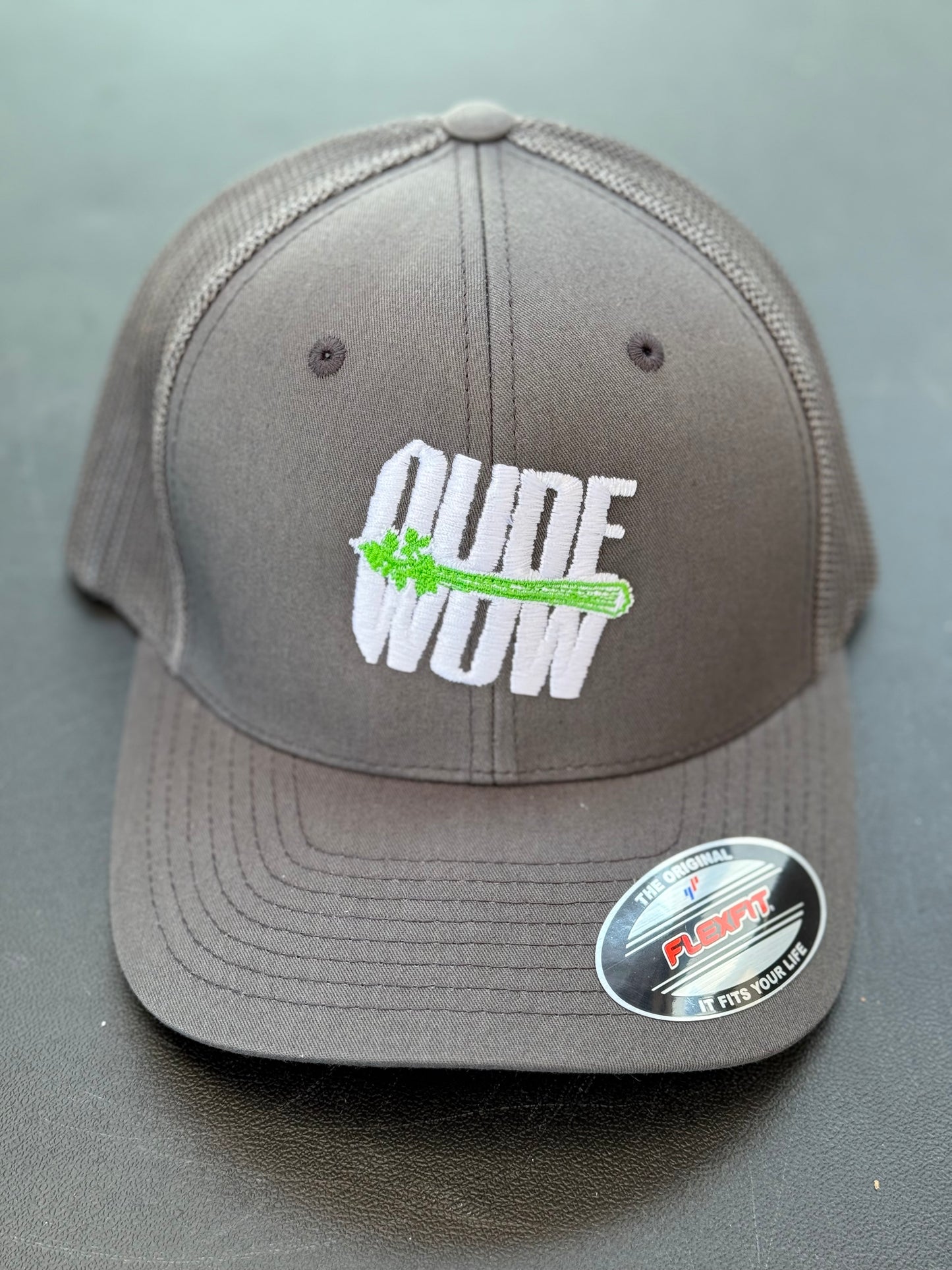 Dude Wow Logo Flex Fit Trucker Hat