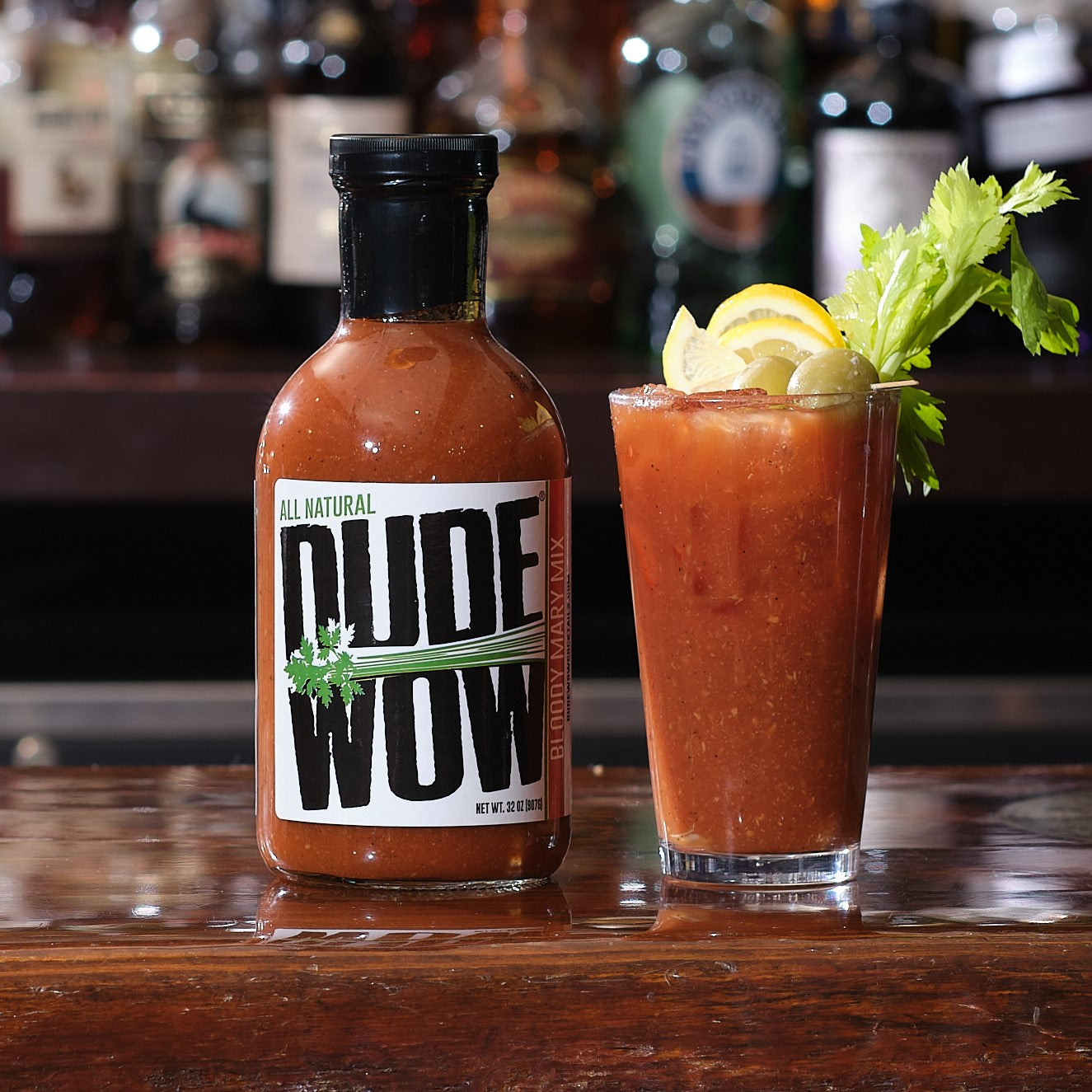 2 pack -DUDE WOW ALL NATURAL BLOODY MARY MIX