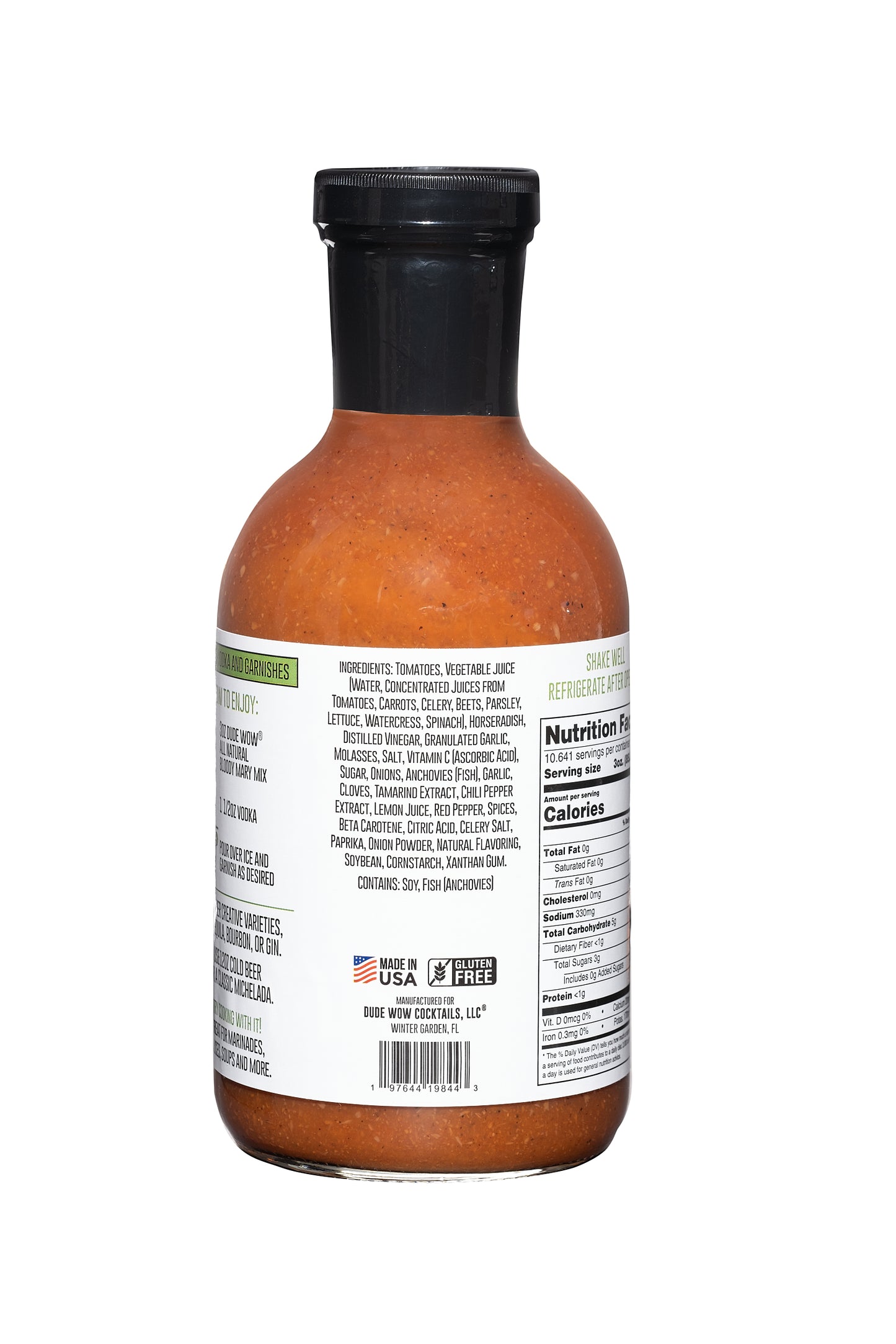 2 pack -DUDE WOW ALL NATURAL BLOODY MARY MIX