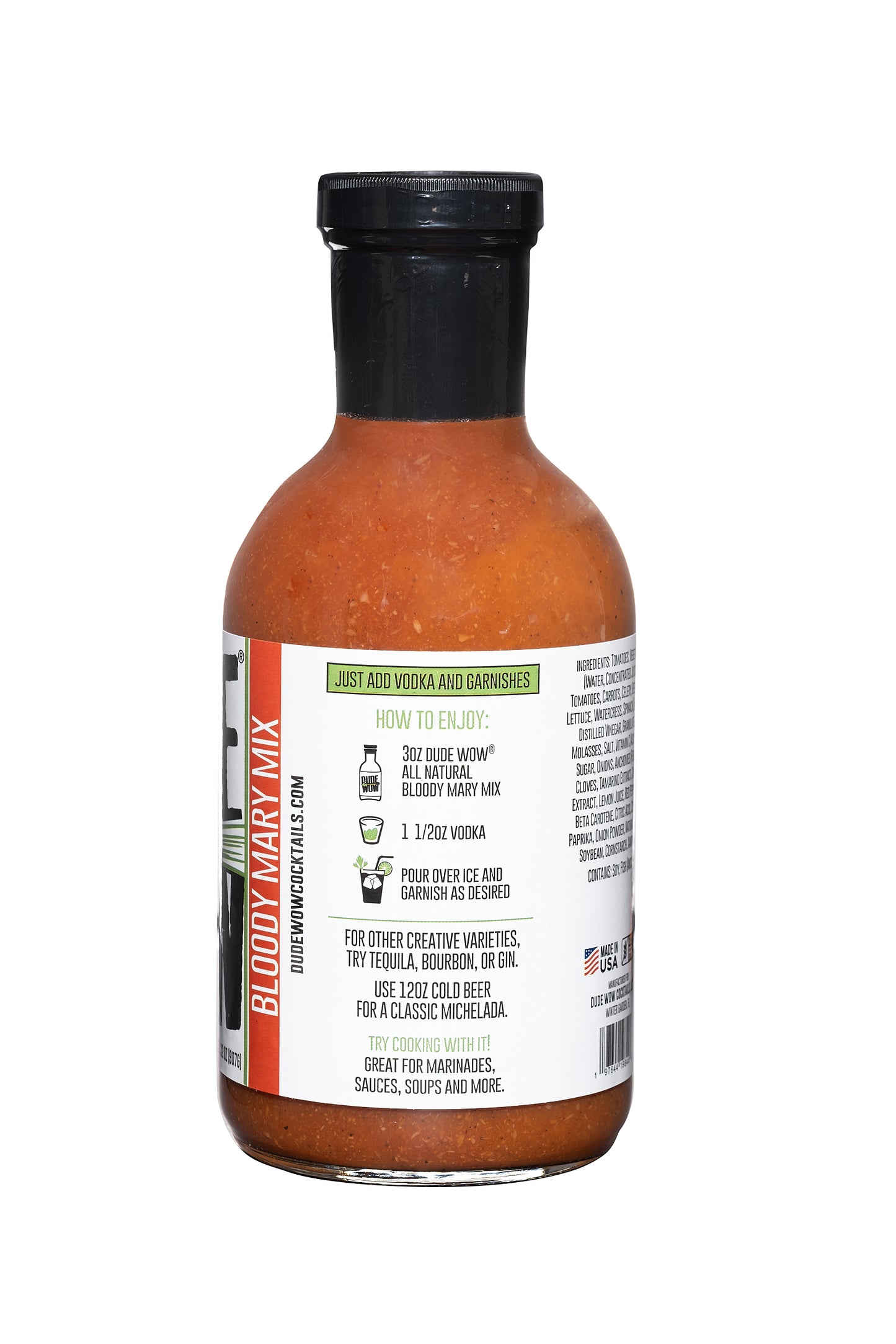 2 pack -DUDE WOW ALL NATURAL BLOODY MARY MIX
