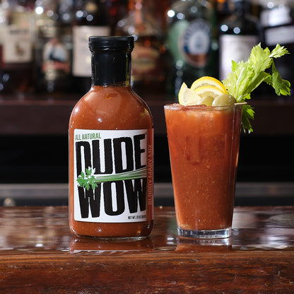 2 pack -DUDE WOW ALL NATURAL BLOODY MARY MIX 32oz