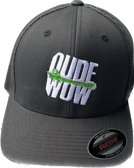 Dude Wow Logo Flex Fit Trucker Hat